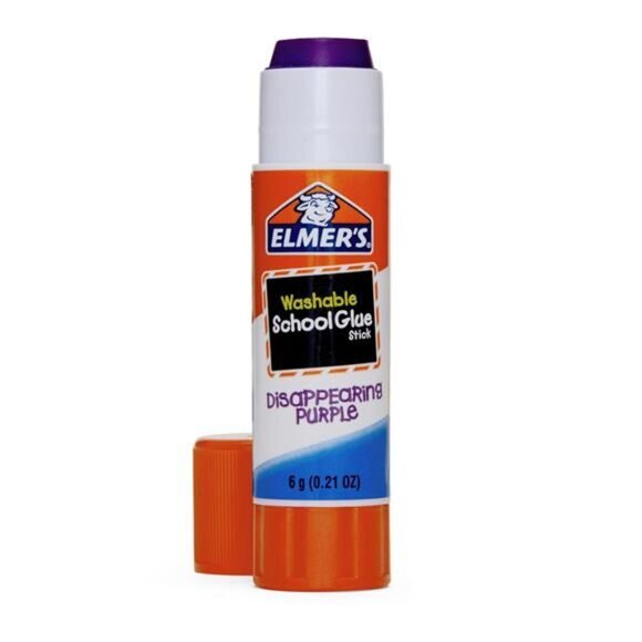 Disappearing‎ Purple School Glue Sticks - Washable, 6g, Standard Stick,12 Count - Picture 3 of 7
